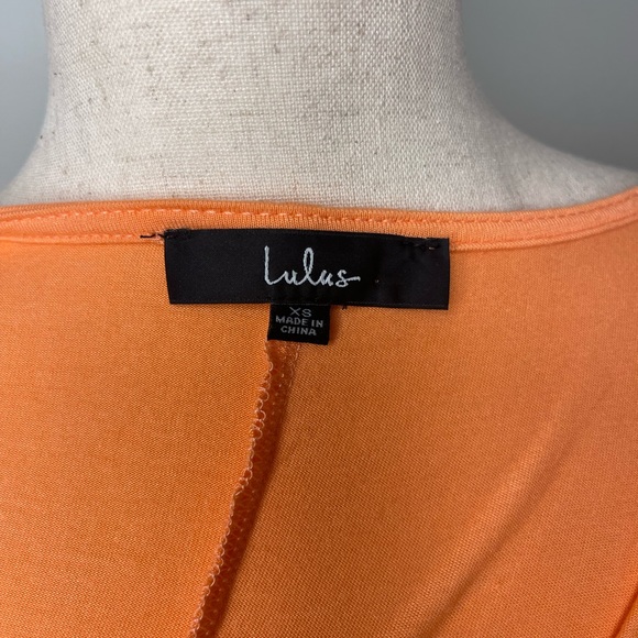 Lulu- Mareen Peach Shortsleeve Bodysuit - Picture 7 of 7